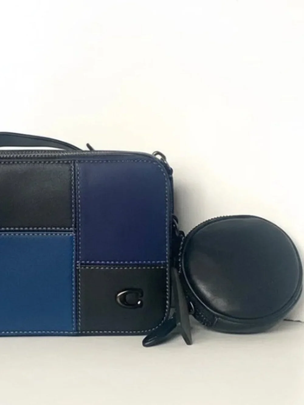 Coach Charter Crossbody 19 Patchwork Blue Leather | Men’s CW672